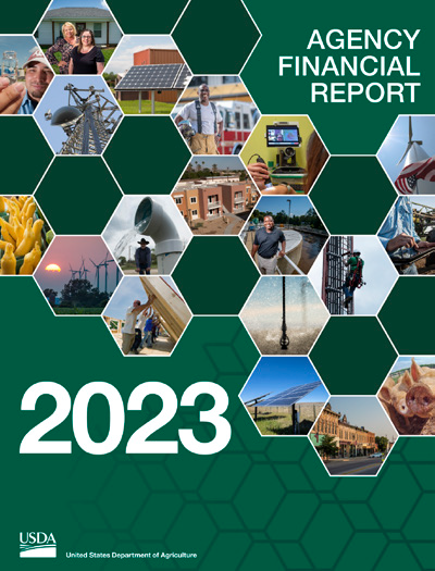 Cover for the USDA 2023 Agency Financial Report.